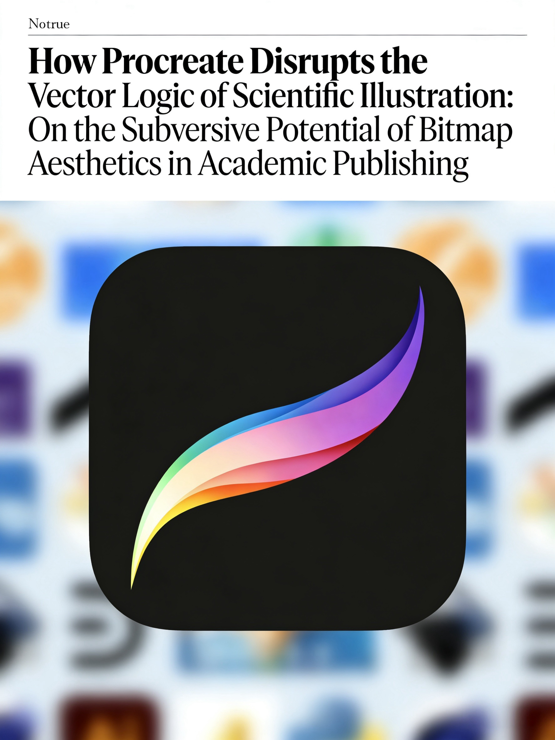 Procreate 如何打破科研绘图矢量逻辑：论位图美学在学术出版中的颠覆性潜力 cover